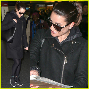 Lea Michele Teases New Secret Project In NYC