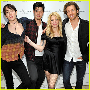Ross Butler Supports Courtney Love at 'Love, Courtney by Nasty Gal' Launch Party