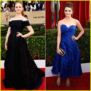 Sophie Turner & Maisie Williams Step Up Their Style Game for SAG Awards 2017:  Photo 3849511, 2017 SAG Awards, Maisie Williams, SAG Awards, Sophie Turner  Photos