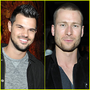 Taylor Lautner & Glen Powell Party with Kelly Klein During Golden Globes Weekend!