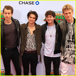 The Vamps Hit Up 'Kung Fu Panda 3' Premiere with Haley Tju