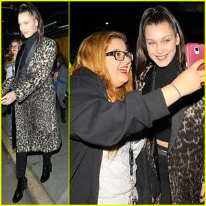 Bella Hadid Snaps Pics with Fans After Night Out in LA