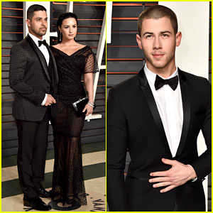 Demi Lovato & Nick Jonas Dress Up for Vanity Fair Oscar Party 2016!