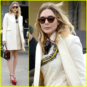 Elizabeth Olsen Heads To Milan Fashion Week For the Gucci Show