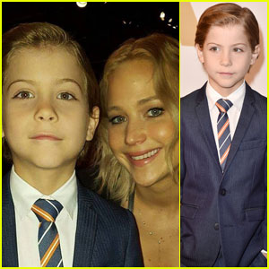 Jacob Tremblay Hangs Out With Jennifer Lawrence at Oscars 2016 Lunch