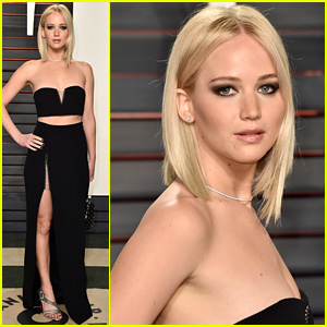 Jennifer Lawrence Shows Off Toned Tummy for Oscars 2016 After Party!