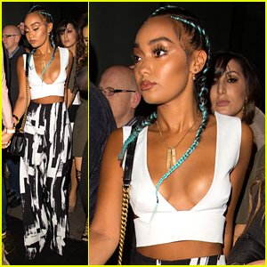 Leigh Anne Pinnock Rocks Teal Braids For Girl's Night Out