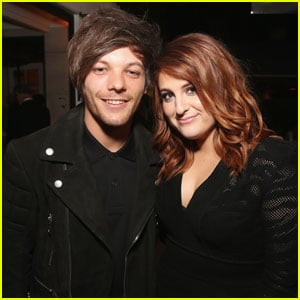 Louis Tomlinson & Meghan Trainor Pose Inside Grammys 2016 After-Party