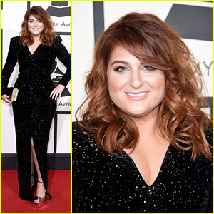 Meghan Trainor Dazzles in Sparkling Gown at 2016 Grammys!