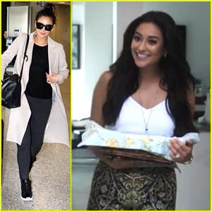 Shay Mitchell Jets To Toronto After 'Mother's Day' Trailer Debuts