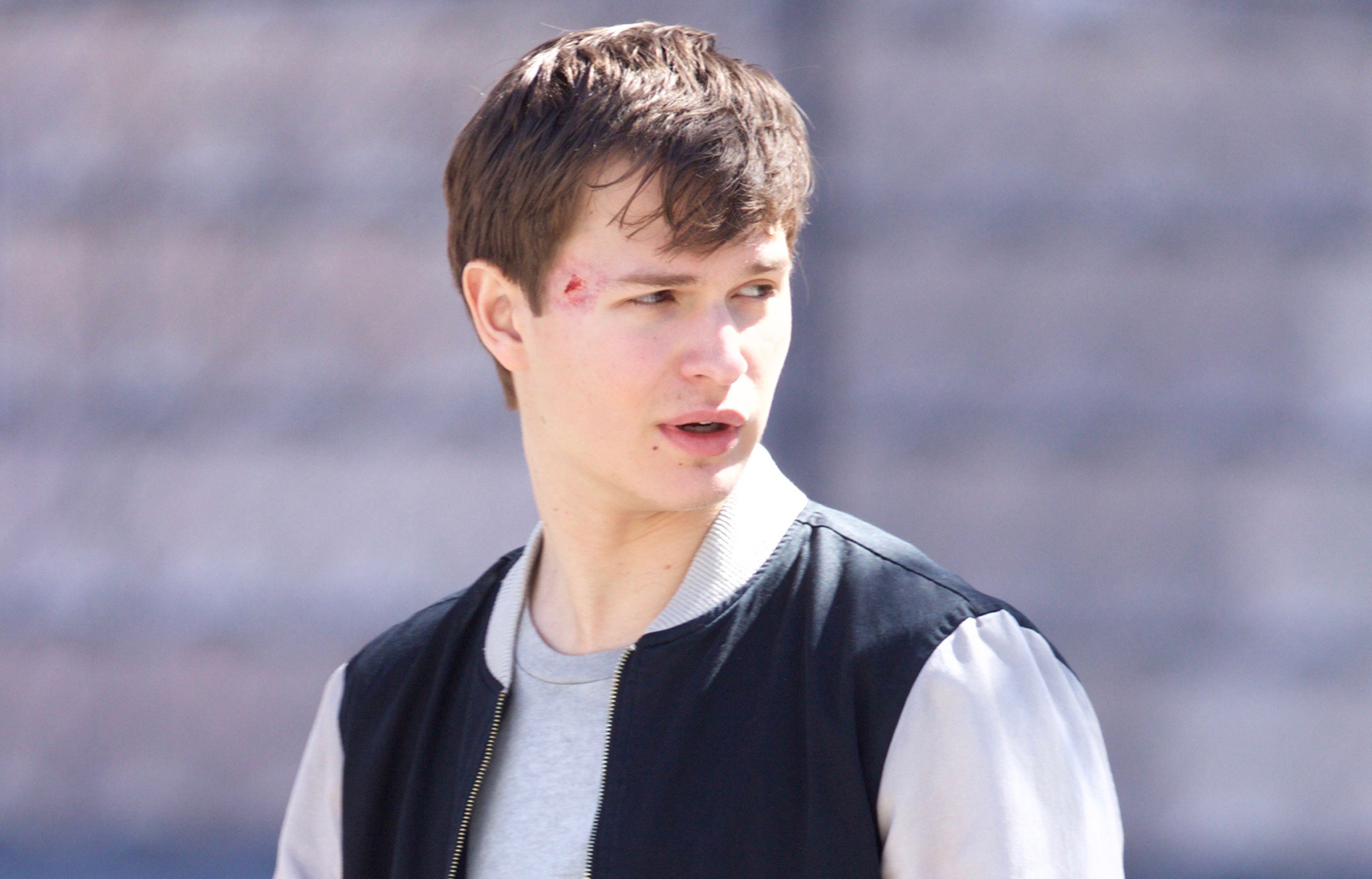 Ansel Elgort Gets Roughed Up on ‘Baby Driver’ Set | Ansel Elgort | Just ...