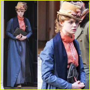 Elle Fanning Gets in Costume for 'A Storm In The Stars'