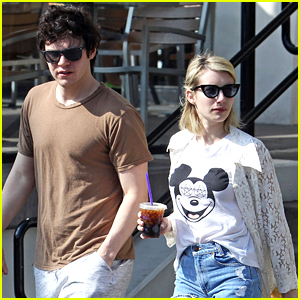 Evan Peters Grabs Coffee With Emma Roberts After 'X-Men: Apocalypse' Trailer Debut