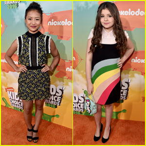 Haley Tju & Addison Riecke Step Out For Kids Choice Awards 2016