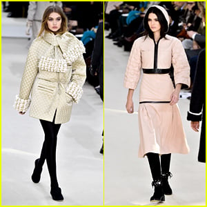 Gigi Hadid & Kendall Jenner Walk in Chanel Show During 2016 Paris Fashion Week