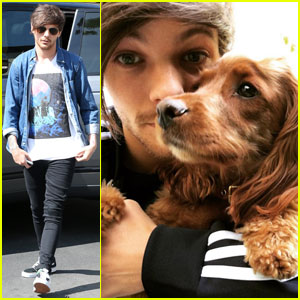 Louis Tomlinson Grabs Coffee After Settling Custody Battle: Photo 3594971, Celebrity Pets, Danielle Campbell, Louis Tomlinson Photos