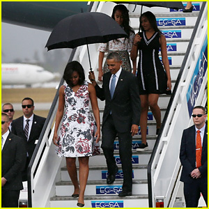 Malia & Sasha Obama Join President Obama for Cuba Trip