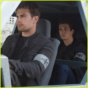 Theo James & Miles Teller Hit the Road in New 'Allegiant' Photos (Exclusive)