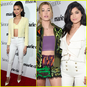 Kylie Jenner & Zendaya Celebrate Their 'Marie Claire' Covers