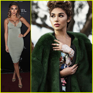 Chantel Jeffries rocks a patterned Louis Vuitton bikini while