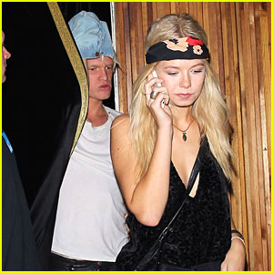 Cody Simpson Wears Jean Jacket On Head During Date Night with Sierra Swartz