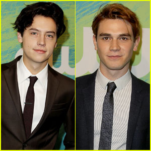 Cole Sprouse Suits Up for CW Upfronts With 'Riverdale' Co-Star KJ Apa!