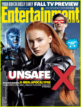 Sophie Turner Transforms into Jean Grey for 'X-Men: Apocalpse' EW Cover!