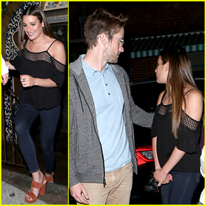 Lea Michele Robert Buckley Spotted Out on Date Night Becca