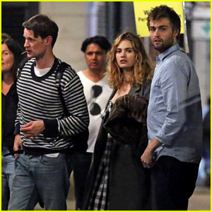 Douglas Booth Joins Lily James & Matt Smith for Night Out in London