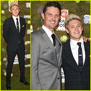 Niall Horan Suits Up For 'Horan & Rose' Event in England