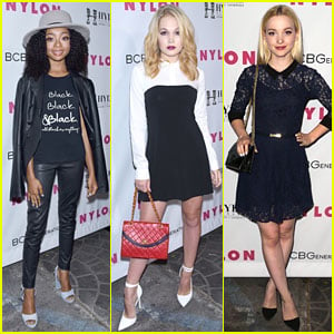 Skai Jackson & Blonde Kelli Berglund Step Out at Nylon's Young Hollywood Party