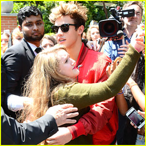 Cameron Dallas Meets Fans Outside Dolce & Gabbana Show in Milan