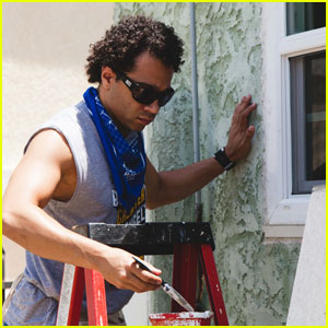 Corbin Bleu Helps Build Homes With Habitat for Humanity in L.A.
