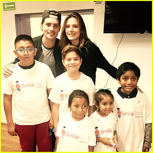 Bella Thorne & Gregg Sulkin Spend Time With Kids During Smile Train Visit in Mexico