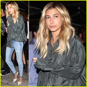 Hailey Baldwin Has Night Out in WeHo After Dining Out With Drake