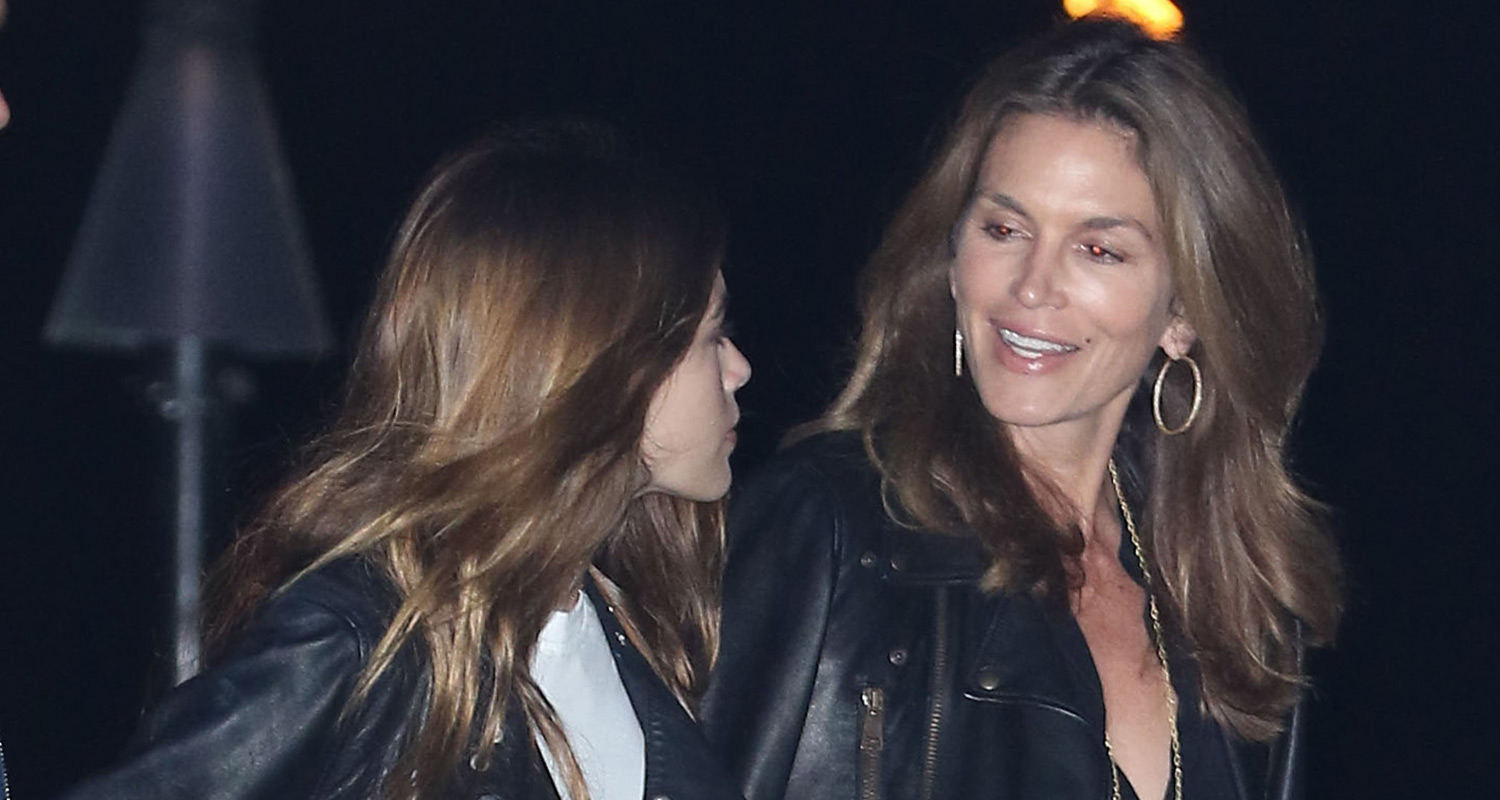 Kaia Gerber And Mom Cindy Crawford Have A Night Out In Malibu Cindy Crawford Kaia Gerber Just 8479