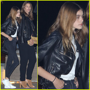 Kaia Gerber & Mom Cindy Crawford Have a Night Out in Malibu