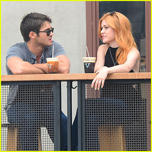 Katherine McNamara Grabs Coffee With Steven R. McQueen After Teen Choice Nomination