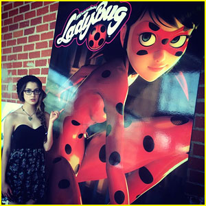 Laura Marano Hits Studio For 'Miraculous Ladybug' Music!