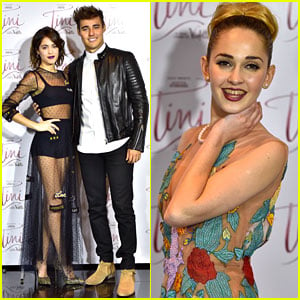 Martina Stoessel & Jorge Blanco Make Silly Faces for Snapchat at 'Tini' Premiere in Argentina