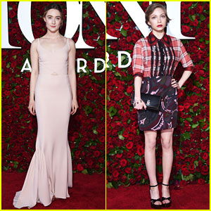 Saoirse Ronan & Tavi Gevinson Glam Up for Tony Awards 2016