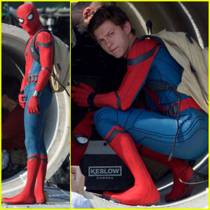 Tom Holland Looks Hot in His Spider-Man Suit – First Look Photos! | Movies,  Spiderman, Tom Holland | Just Jared Jr.