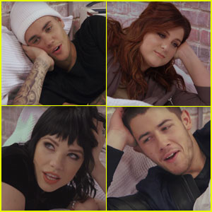Justin Bieber, Meghan Trainor, & More Get in Bed Together for 'Famous' Video Spoof - Watch Now!