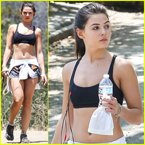 Danielle Campbell Takes Her Dogs for a Hike!