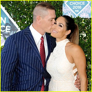Teen Choice Host John Cena Walks Red Carpet with Girlfriend Nikki Bella