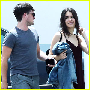 Josh Hutcherson Gets Visit From Girlfriend Claudia Traisac On Movie Set in LA