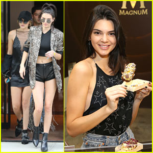 Kendall Jenner Creates Her Own Ice Cream Before Hanging Out With Gigi Hadid!
