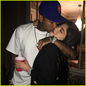 Kylie Jenner Gets Sweet Kiss from Tyga on July 4th!