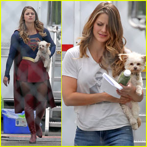 Melissa Benoist Starts Filming Season 2 of 'Supergirl'!