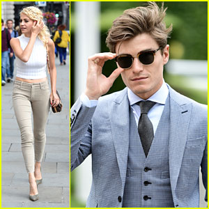 Oliver Cheshire Takes Dad Graeme To The Races While Pixie Lott Stays in London